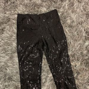 NWOT Black Sequin Pants